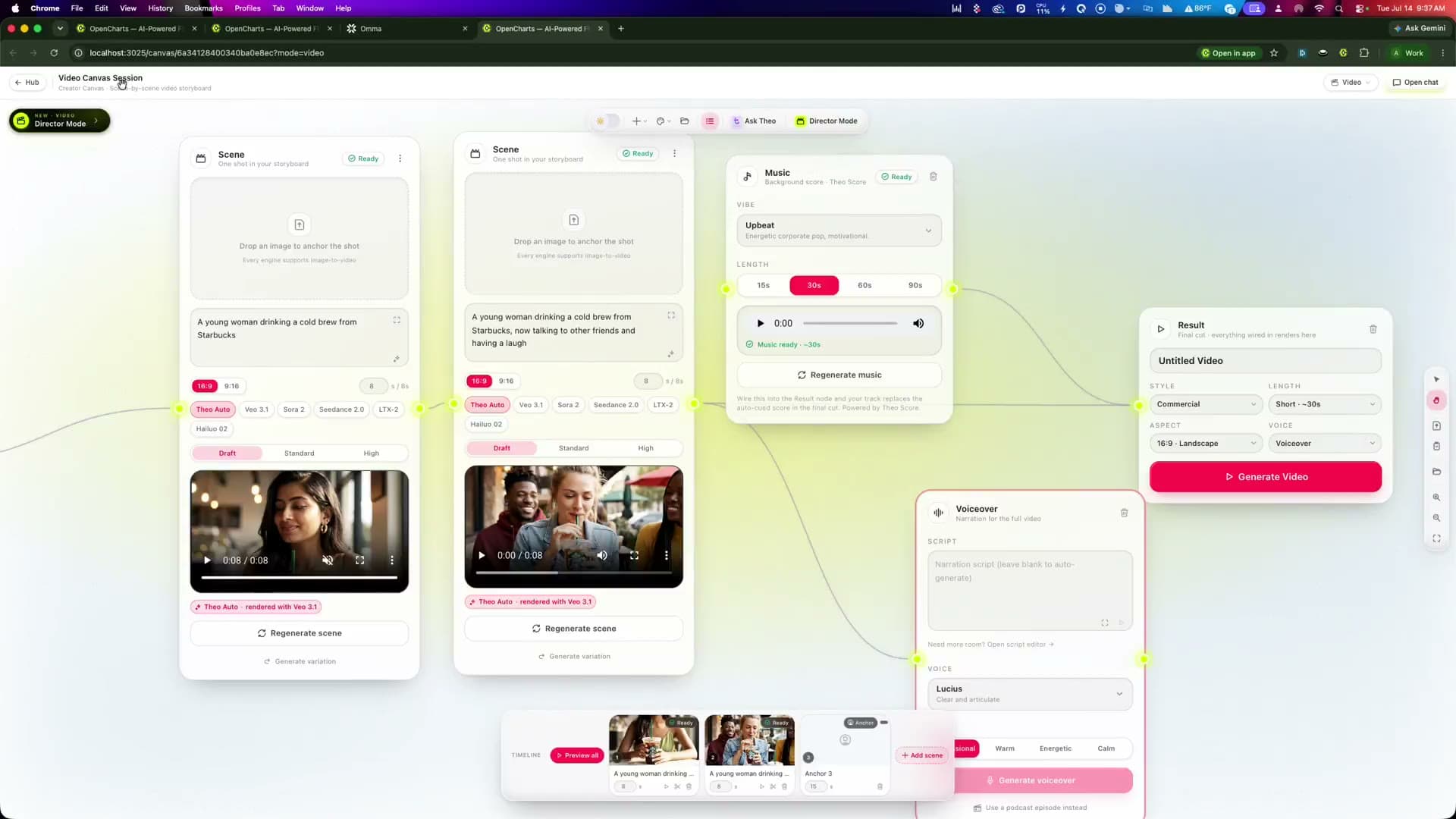 Creator Canvas building social content